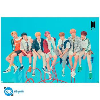 BTS - Poster Maxi "Gruppe Blau"  Sind Sie eine Armee, einer der Fans von BTS? Dann zögern Sie nicht, dieses BTS Poster wurde für Sie gemacht!